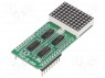 Click board; LED-; SPI; CD4017BM,SN74HC595,ULN2003