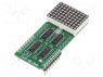 Click board; LED; GPIO,SPI; 74HC595,CD4017BM,ULN2003; 3,3/5DC