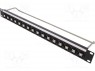 Patch panel; USB B; ; RACK; M3; : 19",1U