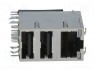 ; RJ45 + USB A; PIN: 8; , LED; THT; 