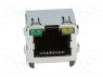 ; RJ45; PIN: 8; : 5; , LED; THT;  PCB