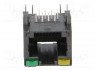 ; RJ45; PIN: 8; .: 8p8c; THT;  PCB