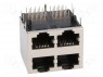 ; RJ45; PIN: 8; : 5; ,; THT;  PCB