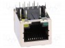 ; RJ45; PIN: 8; .: 8p8c; THT;  PCB