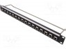 Patch panel; RJ45; : 6a; RACK; ; - : 16; M3