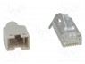 ; RJ45; PIN: 8; , ; gold flash