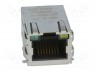 ; RJ45; PIN: 8; , LED; ; SMT