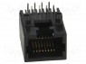 ; RJ45; PIN: 8; .: 8p8c; THT;  PCB;  90°