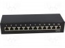 Patch panel; RJ45; : 6; : ; IDC; - : 12