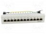 Patch panel; RJ45; : 6; : ; - : 12