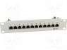 Patch panel; RJ45; : 6; RACK; : ; - : 12