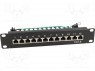 Patch panel; RJ45; : 6; RACK; : ; - : 12