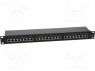 Patch panel; RJ45; : 6; RACK; : ; - : 24