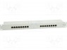 Patch panel; RJ45; : 6; RACK; : ; - : 16