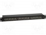 Patch panel; RJ45; : 6a; RACK; : ; - : 24