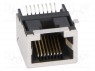 ; RJ45; PIN: 8; ; ; SMT;  90°