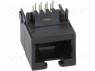 ; RJ45; PIN: 8; : 6; .: 8p8c; THT;  PCB