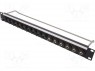 : ; patch panel; RACK,ST; ; : 19",1U