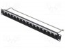 Patch panel; XLR; ""; RACK; ; : M3; : 19",1U