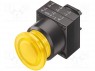 Switch: push-button; 1-position; 22mm; yellow; IP65; Positions: 2