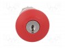 Switch: emergency stop with key; 2-position; 22mm; red; IP67