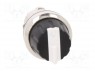 Switch: rotary; 4-position; 22mm; white-black; Illumin: none; IP67