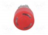 Switch: emergency stop; 2-position; 22mm; red; IP67; Cutout: Ø22mm