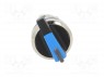 Switch: rotary; 2-position; 22mm; blue; IP67; Pushbutton: prominent