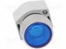 Switch: push-button; 1-position; 22mm; blue; Illumin: none; IP65