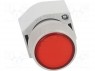 Switch: push-button; 1-position; 22mm; red; IP65; Pushbutton: flat