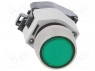 Switch: push-button; 1-position; 22mm; green; IP65; Ø22.3mm