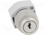 Switch: rotary with key; 2-position; 22mm; silver; Illumin: none