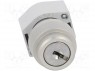 Switch: rotary with key; 2-position; 22mm; silver; Illumin: none