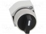 Switch: rotary; 2-position; 22mm; white/black; Illumin: none; IP65