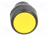 Switch: push-button; 1-position; 22mm; yellow; Illumin: none; IP66