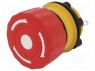 Switch: emergency stop; 2-position; NC; 1.5A/250VAC; 22mm; red