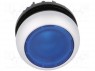 Switch: push-button; 2-position; 22mm; blue; IP67; Pushbutton: flat