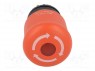 Switch: emergency stop; 2-position; 22mm; red; Illumin: M22-LED