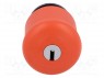 Switch: emergency stop with key; 2-position; 22mm; red; IP66