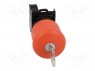 Switch: emergency stop with key; 2-position; NC; 22mm; red; IP66