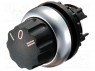 Switch: rotary; 1-position; 22mm; black; Illumin: none; IP66