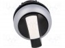 Switch: rotary; 1-position; 22mm; white-black; Illumin: none; IP66