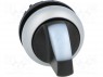 Switch: rotary; 1-position; 22mm; white; Illumin: M22-FLED,M22-LED