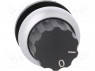 Switch: rotary; 2-position; 22mm; black; Illumin: none; IP66