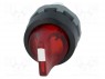 Switch: rotary; 2-position; 22mm; red; Illumin: MLB-1; IP66; Ø22.5mm