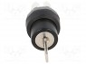 Switch: rotary with key; 2-position; 22mm; black; Illumin: none