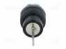 Switch: rotary with key; 3-position; 22mm; black; Illumin: none