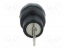 Switch: rotary with key; 3-position; 22mm; black; Illumin: none