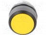 Switch: push-button; 1-position; 22mm; yellow; Illumin: none; IP66