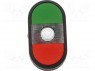 Switch: double; 1-position; 22mm; green/red; Illumin: MLB-1; IP66